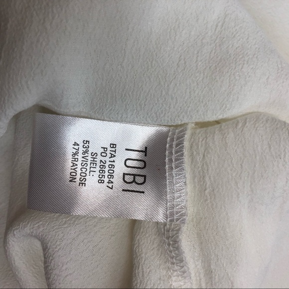 TOBI white side tie racerback wrap sleeveless top - Picture 4 of 4